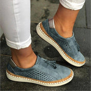 Perforated Slip-On Tassel Sneakers