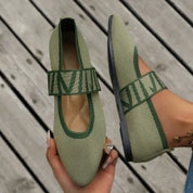 Checker Knit Flats