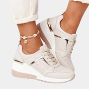 Panel Detail Platform Sneakers