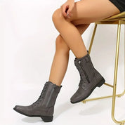 Side-Zip Combat Boots