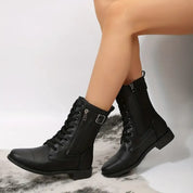 Side-Zip Combat Boots
