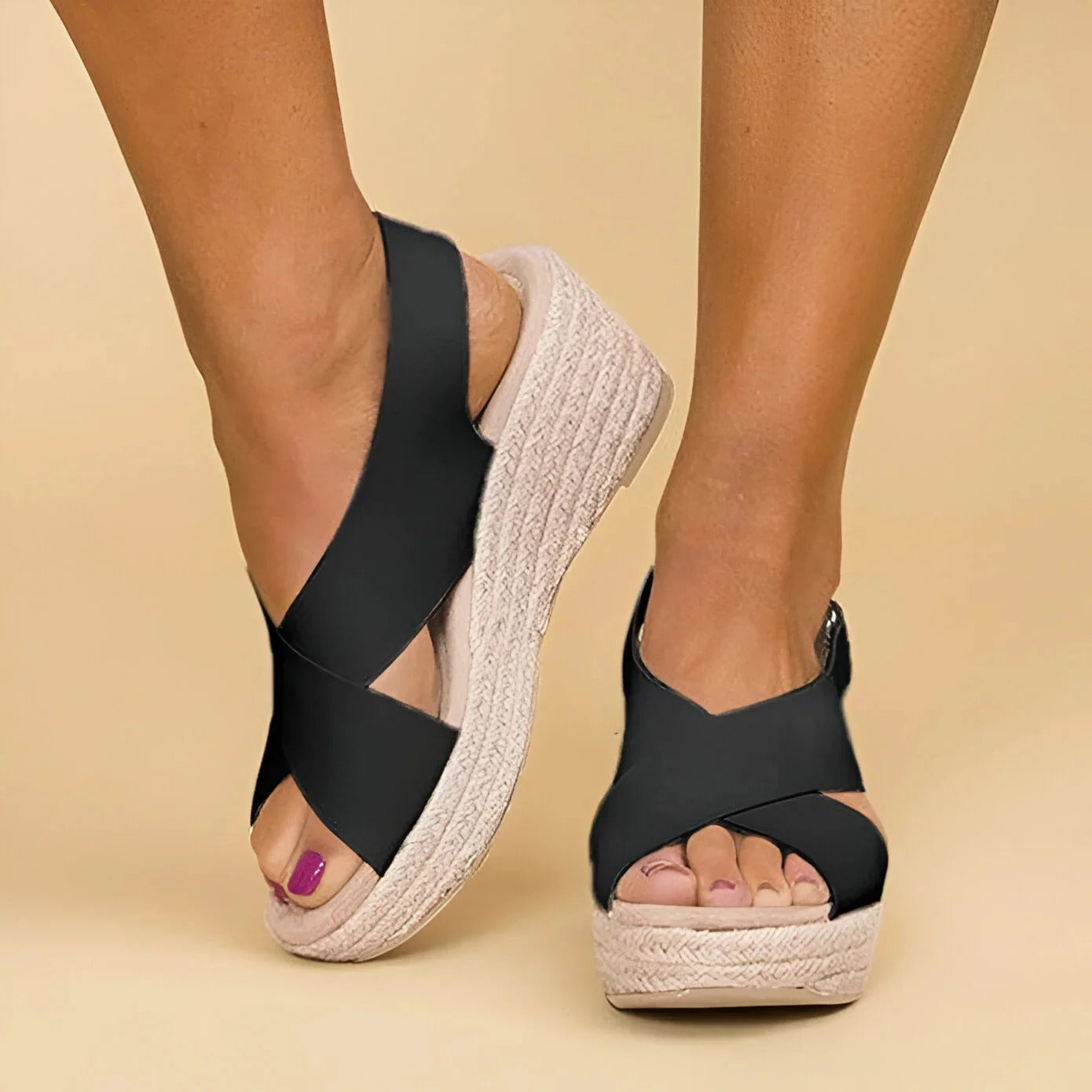 Criss-Cross Espadrille Sandals