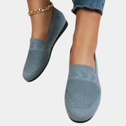 Knit Slip-On Flat Shoes