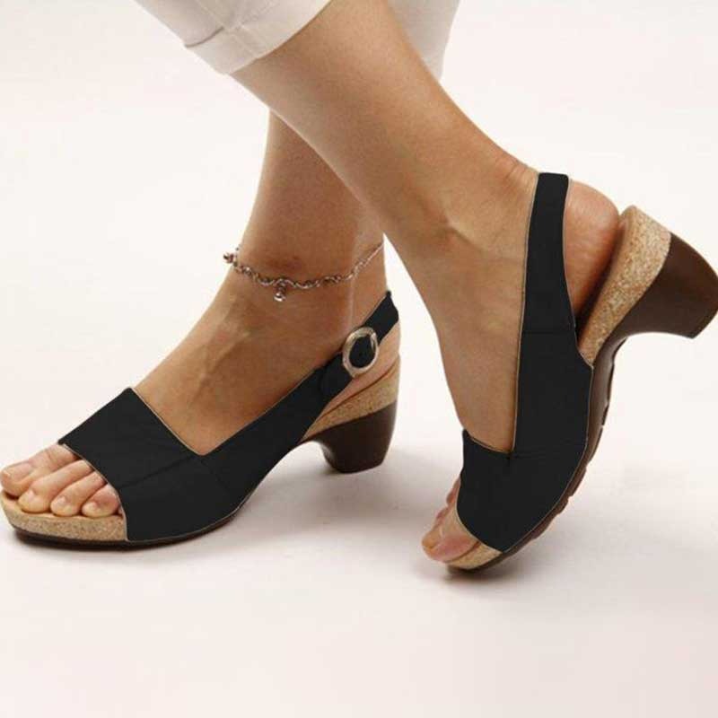 Low Heel Slingback Sandals