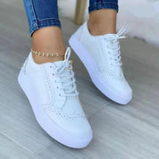 Lace-Up Platform Sneakers