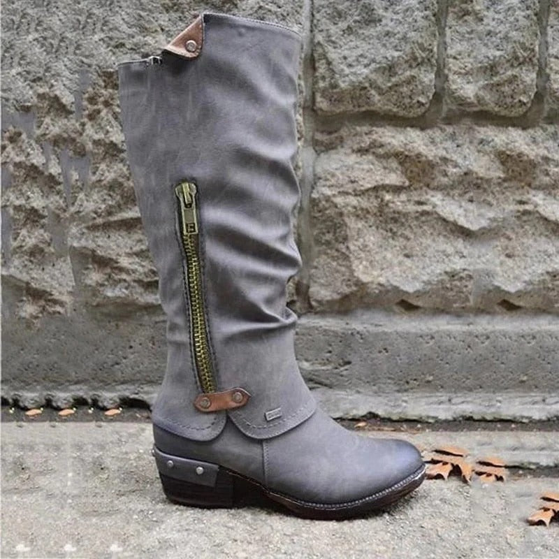 Side Zip Tall Boots