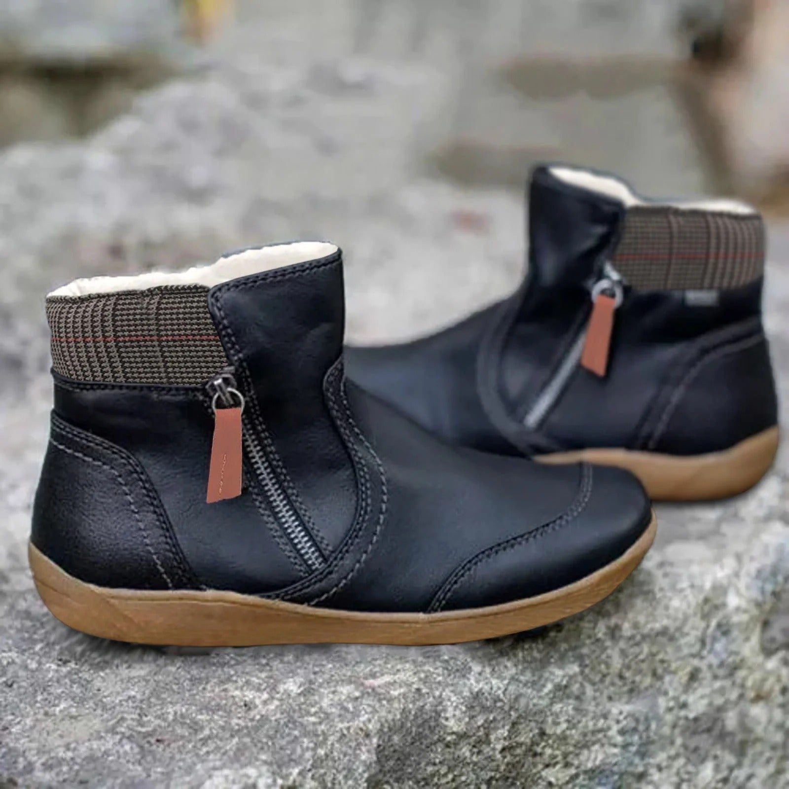 Side Zip Ankle Boots