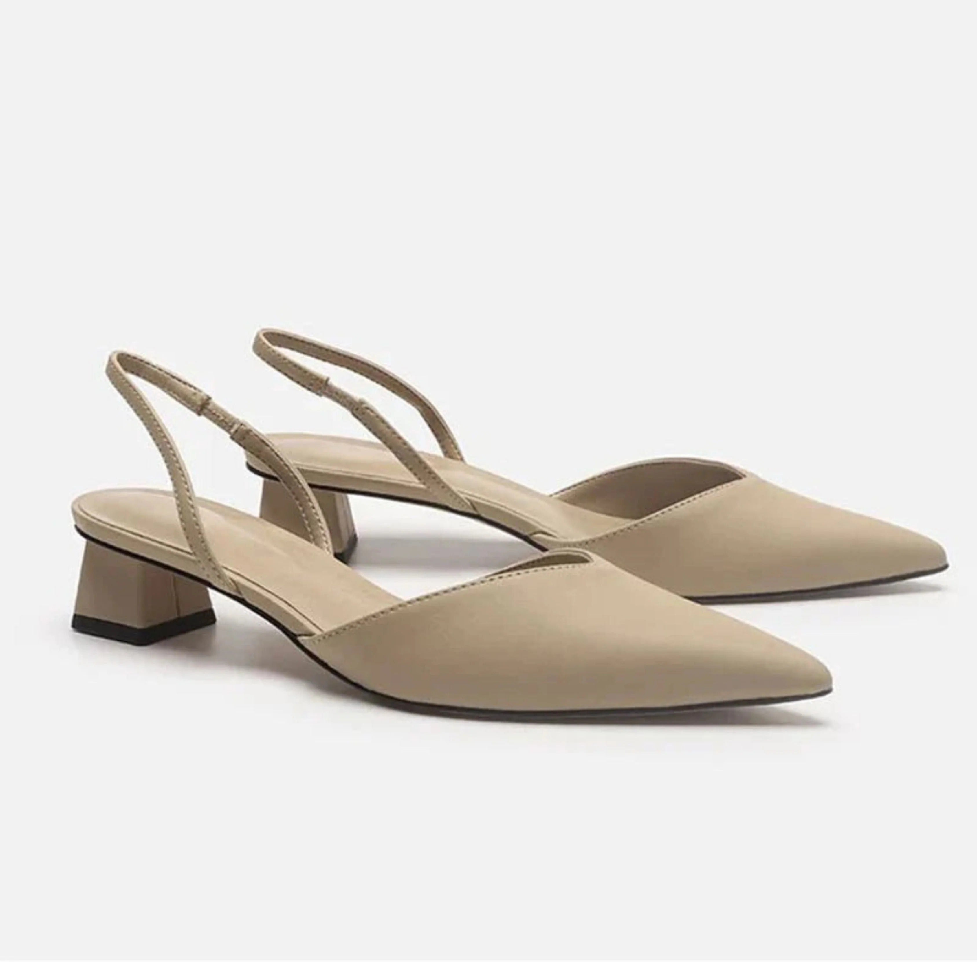 Pointed Slingback Heels