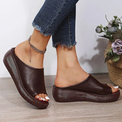Platform Slide Sandals